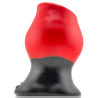 Oxballs Plug Tunnel Colossus Pighole XXXXL Noir-Rouge 17 x 13.5cm